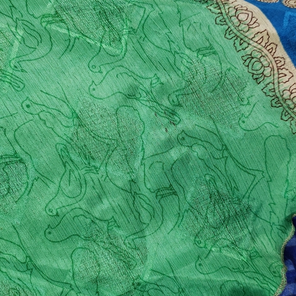 Darn Good Yarn Sari Silk Wrap Skirt Tea Goddess - Picture 13 of 16